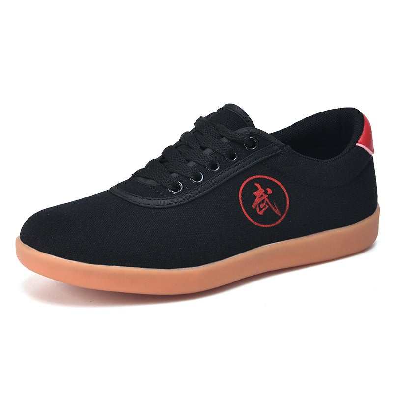 Manufacturer Beef Tendon Bottom Tai Chi Canvas Shoes For Men And Women Martial Arts Practice Summer Sports Tai Chi Non-Slip Breathable Cloth Shoes - Image 1